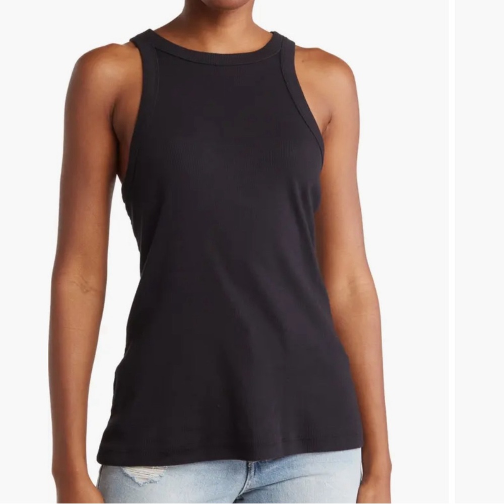 🌺James Perse Black Ribbed Tank Top🌺